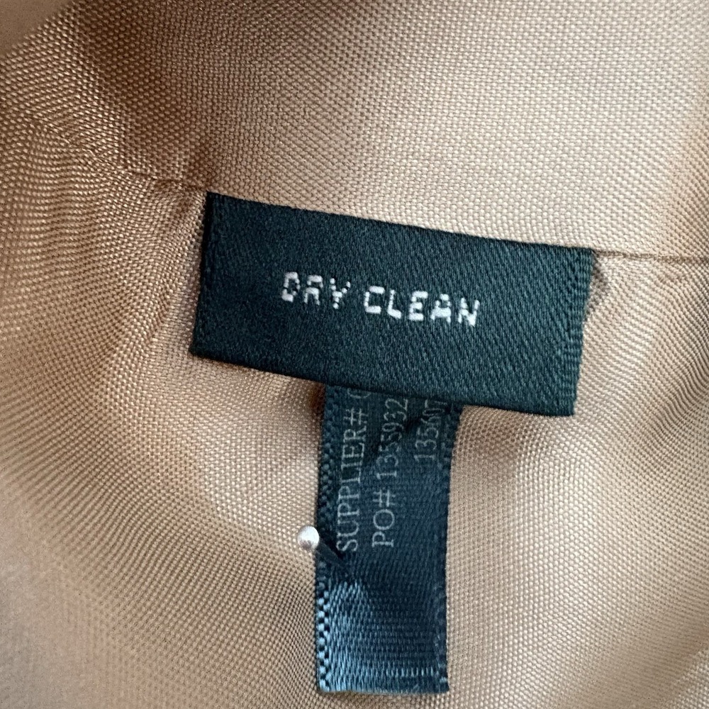 Lauren Ralph Lauren Andover Sz 10 Silk Linen Blend Lined Wide Leg Pants Beige - Picture 7 of 14
